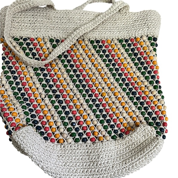 Madewell Cream Tote Bag with Textured Stripes - Picture 3 of 8